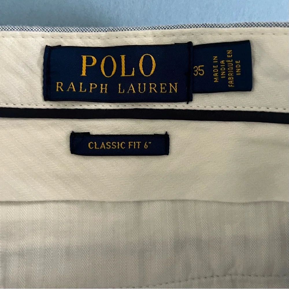 NWT Polo Ralph Lauren Classic‎ Fit 6” Blue Cotton Chino Shorts